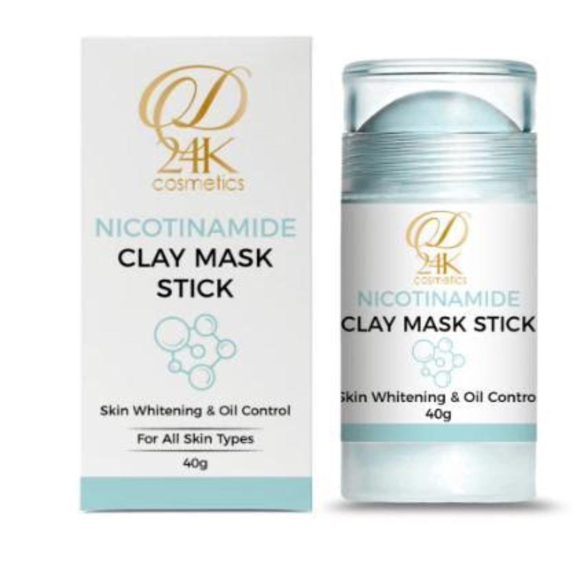 D24K Nicotinamide Clay Mask Stick – Brightening • Pore Refining • Oil Control (40g)
