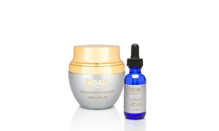 Advance 24K Gold Platinum Neck Tightening Cream & Stem Cell Serum
