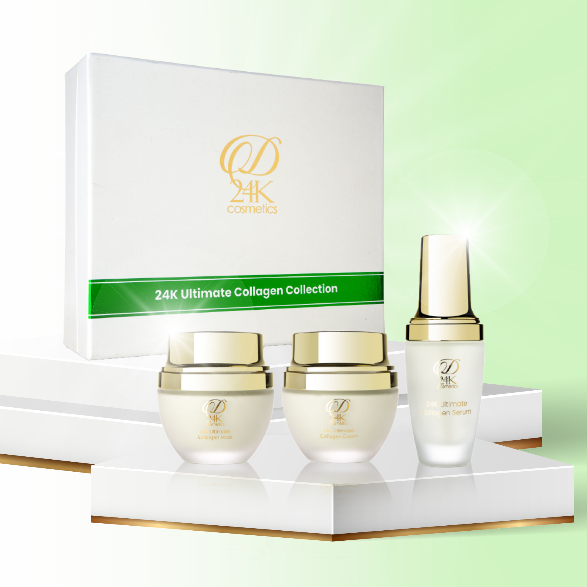 24K Collagen Renewal Set Ultimate Collagen Cream, Mask & Serum