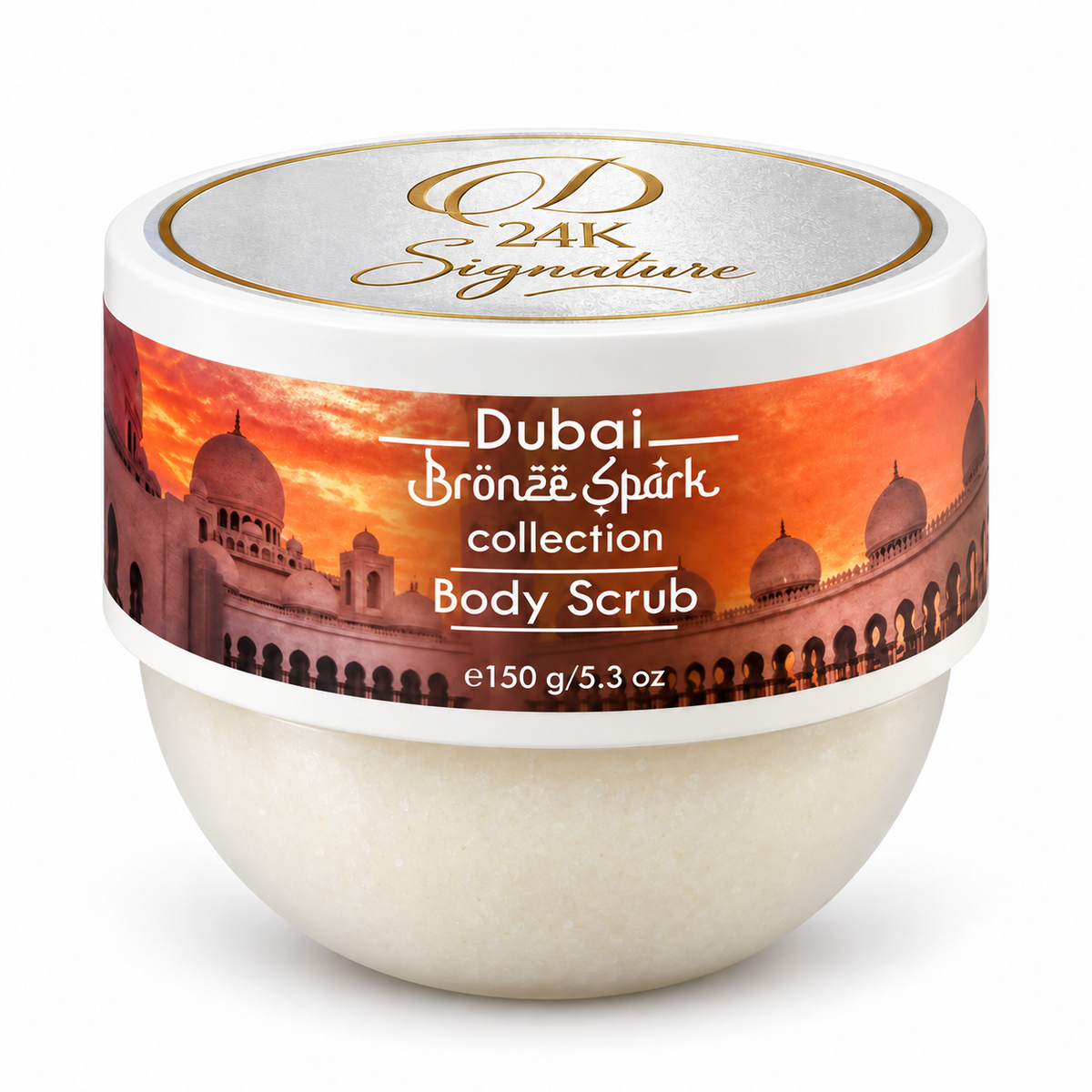 D24K Signature Dubai Bronze Spark Body Scrub – 150 g / 5.3 oz
