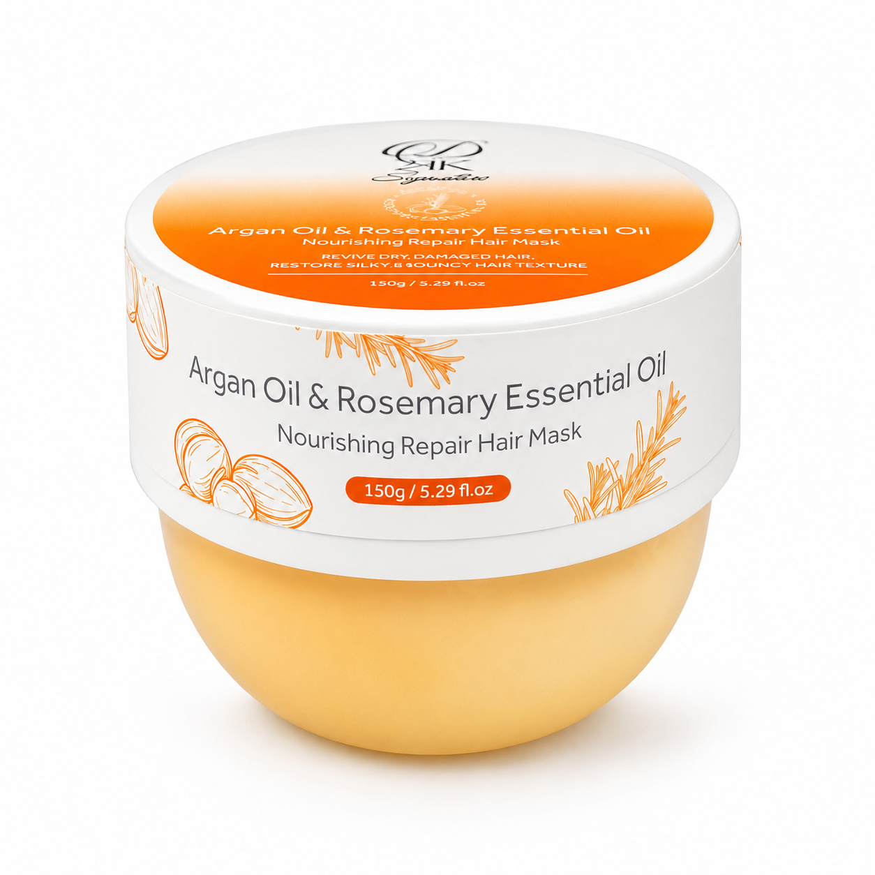 D24K Signature Argan Oil &amp; Rosemary Essential Oil Nourishing Repair Hair Mask