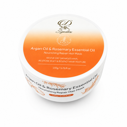 D24K Signature Argan Oil &amp; Rosemary Essential Oil Nourishing Repair Hair Mask