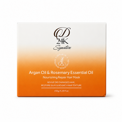 D24K Signature Argan Oil &amp; Rosemary Essential Oil Nourishing Repair Hair Mask