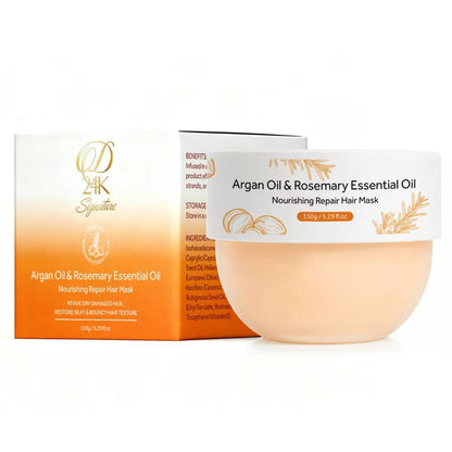 D24K Signature Argan Oil &amp; Rosemary Essential Oil Nourishing Repair Hair Mask