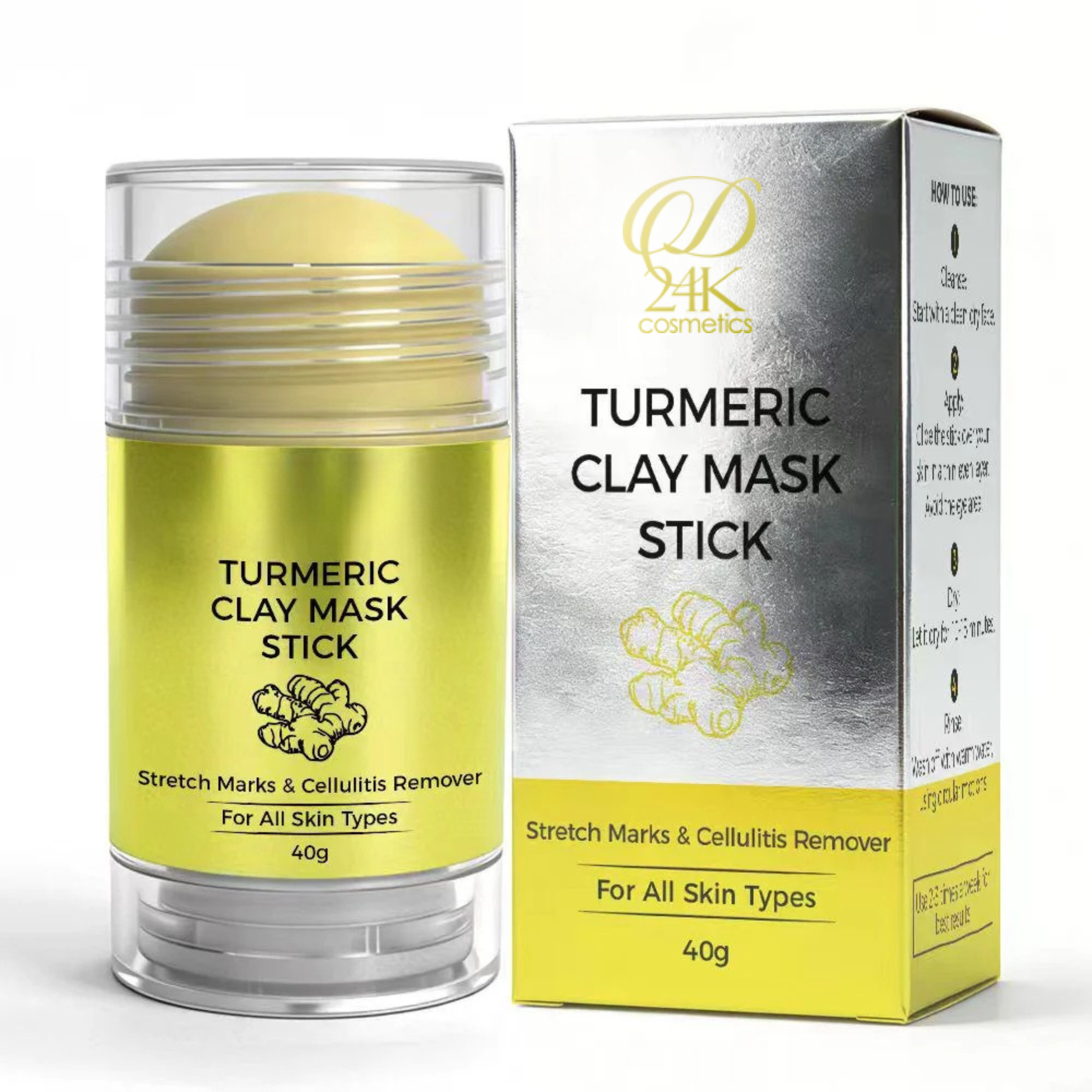 Turmeric Clay Mask Stick (40g)