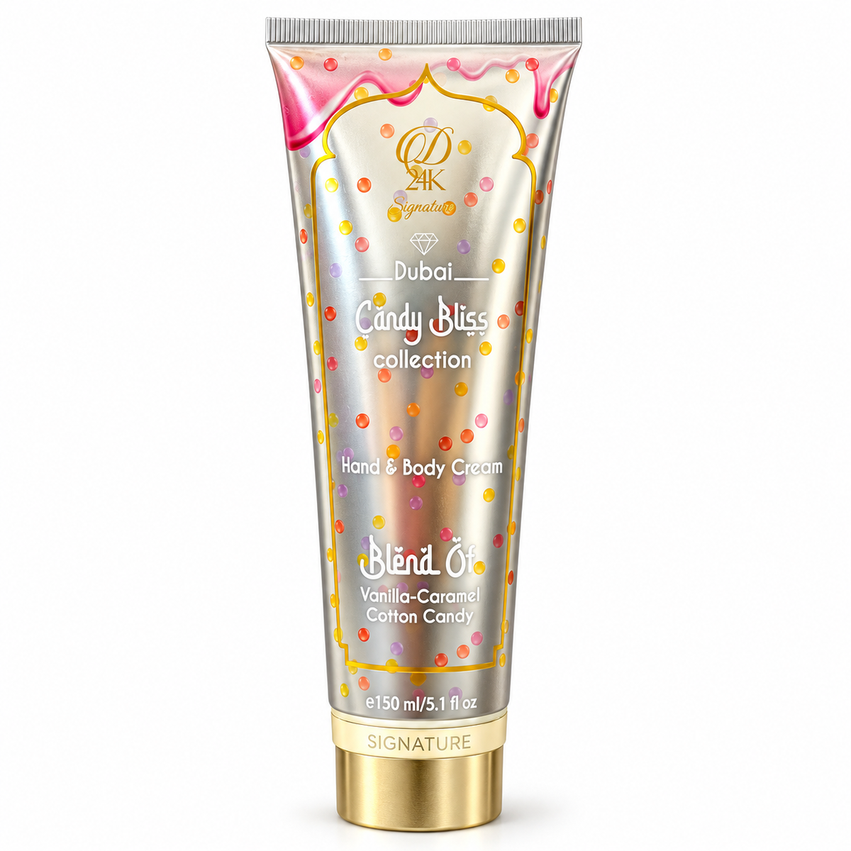 D24K Signature Dubai Candy Bliss Hand &amp; Body Cream – 150 mL / 5.1 fl oz