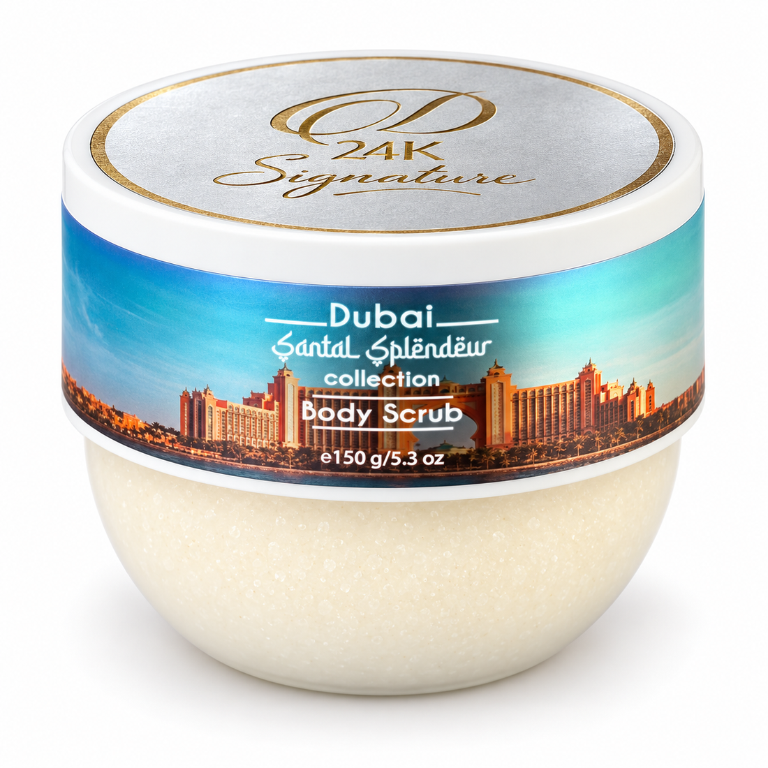 **D24K Signature Dubai Santal Splendeur Body Scrub – 150 g / 5.3 oz**