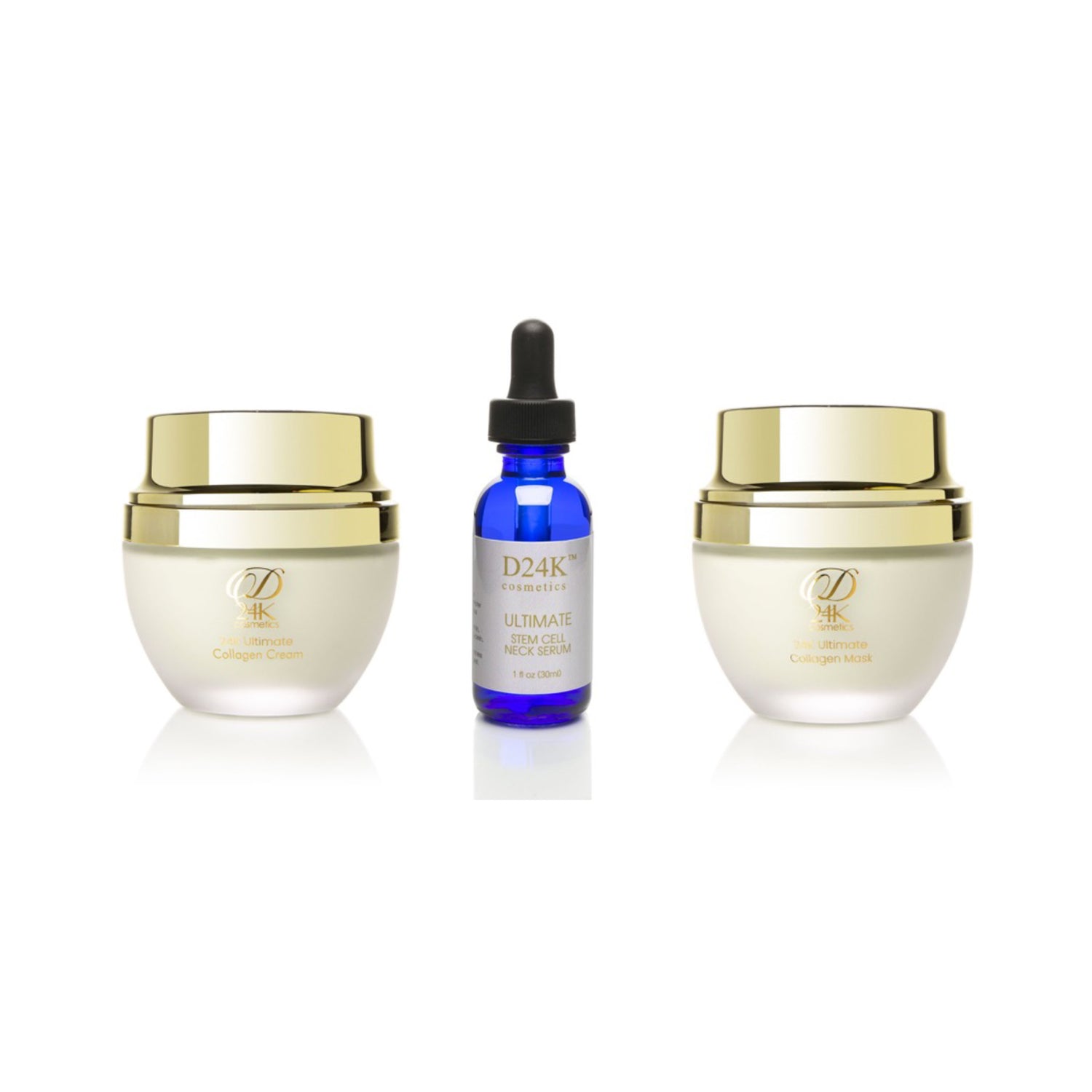The Ultimate Skincare Set - Ultimate Stem Cell Neck Serum + 24K Ultimate Collagen Cream + 24K Ultimate Collagen Mask